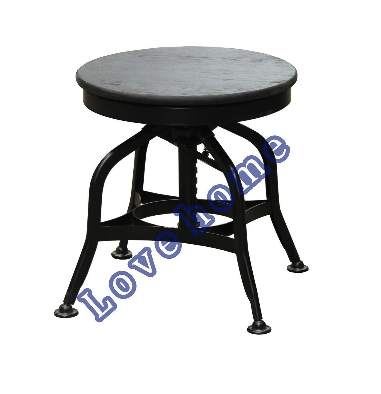 Replica Industrial Restaurant Vintage Toledo Wooden Counter Barstools