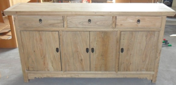 Antique Furniture Old Elm Wood Buffet (LWC424)