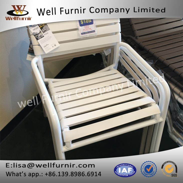Well Furnir WF-17032 Vinyl Straps Garden Chair