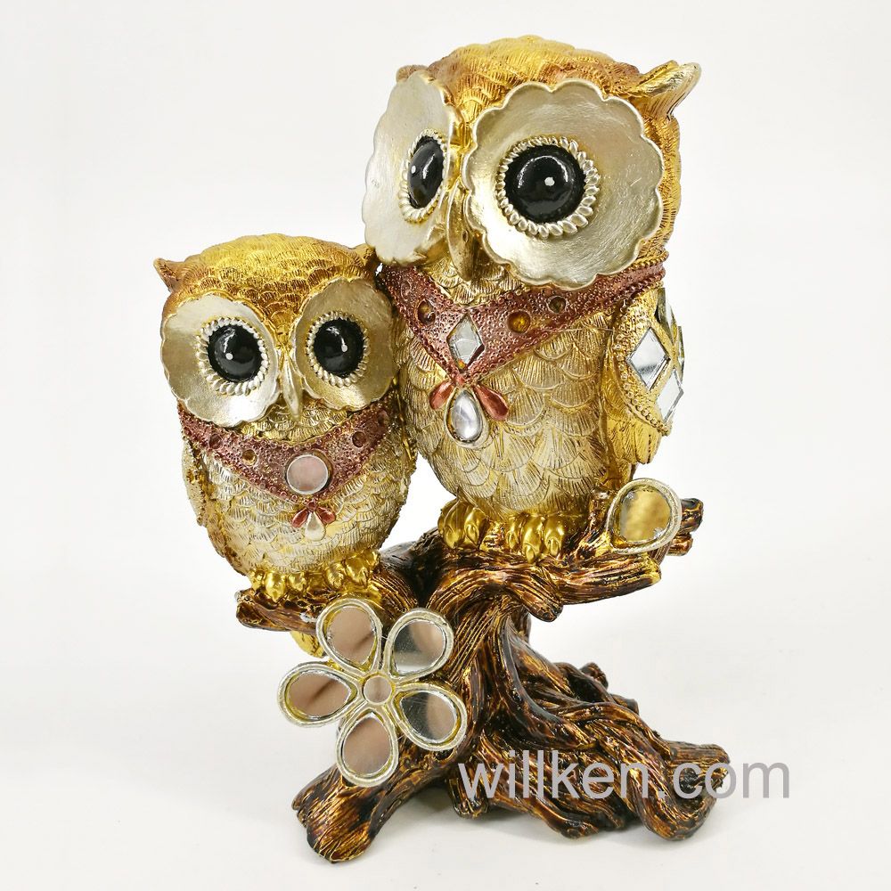 2017 New Design Fashion Home Decoration Resin Owl Sculpture
