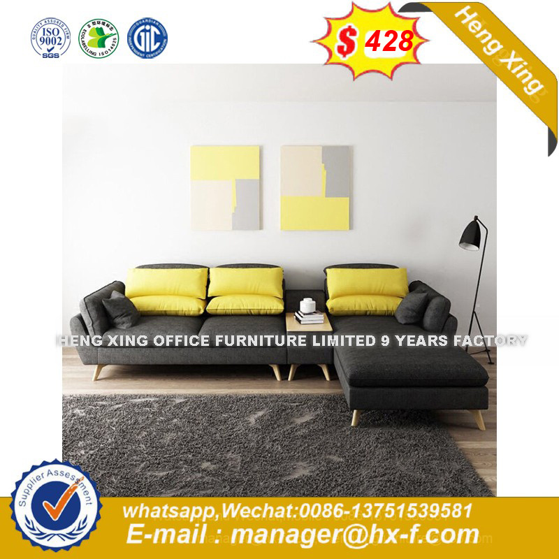 Classic Wooden Living Room Modern Leather Sofa (HX-8NR2113)