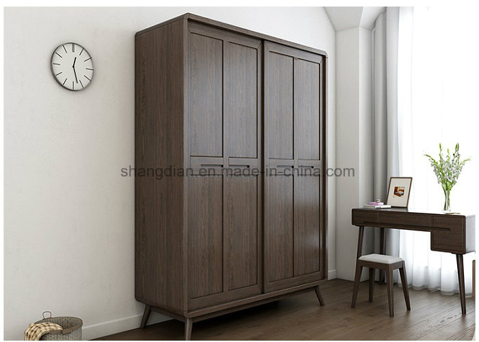 Simple Design Wooden Bedroom Furniture Wardrobe for Hotel (ST0072)