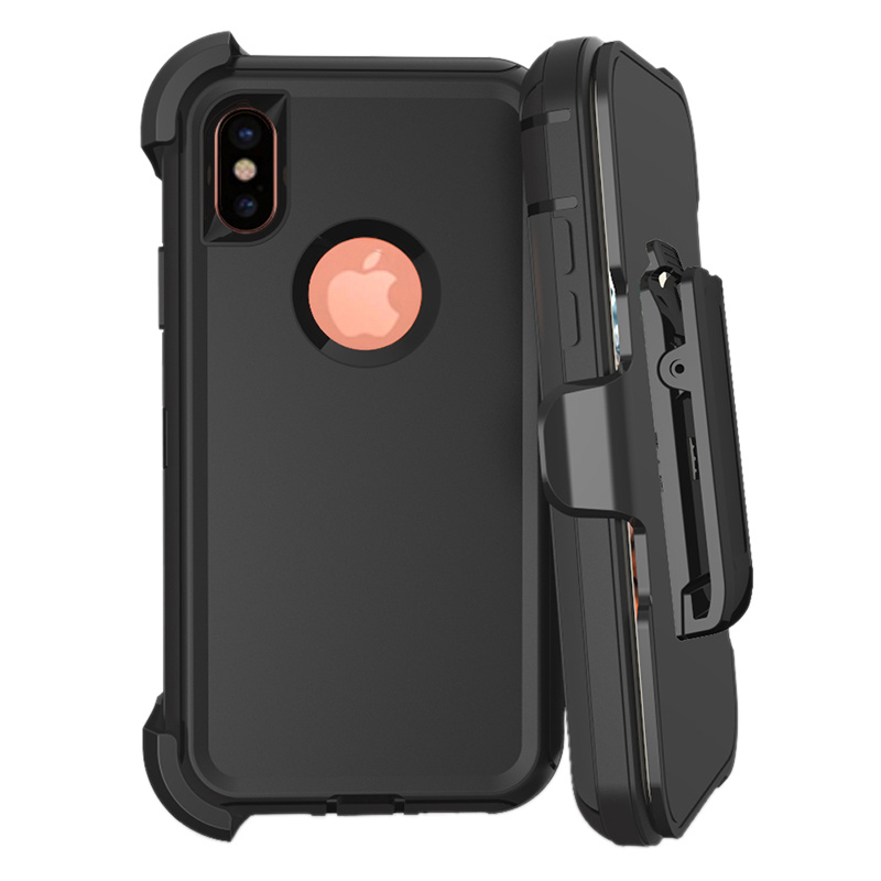 Wholesale Stand Armor Robot 3 in 1 Strap Slip PC+TPU Case for iPhone X