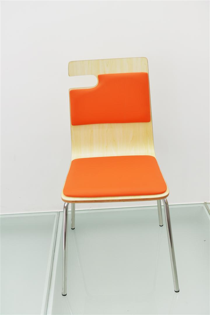 Stainless Steel Leg Bentwood Restaurant Chair with Leather Cushion (FOH-CXSC20)