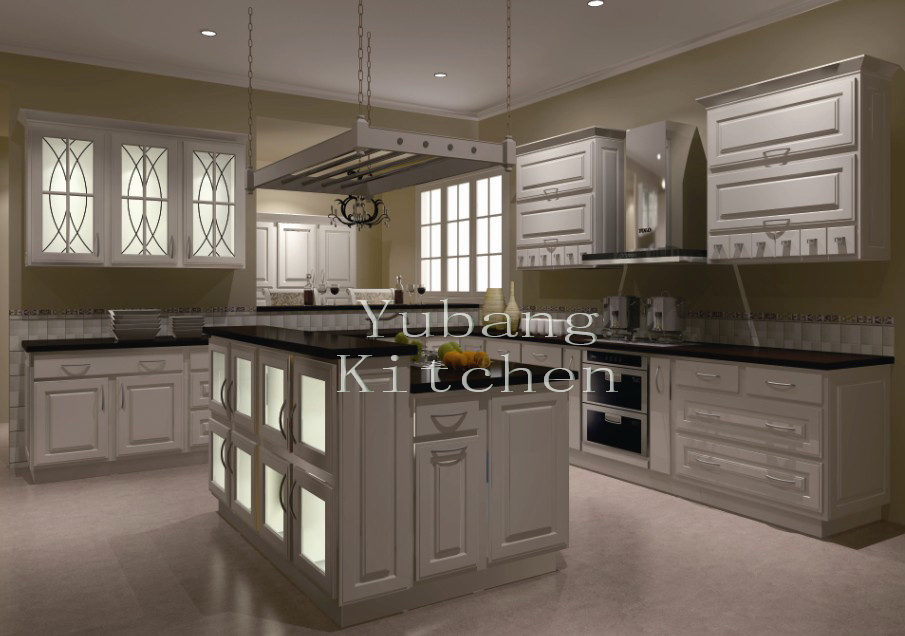 Solid Wood Kitchen Cabinet #250
