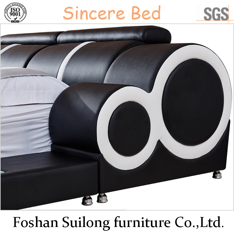 American Style Leather Bed