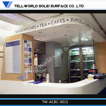 Tw High Glossy Marble Top Bar Counter