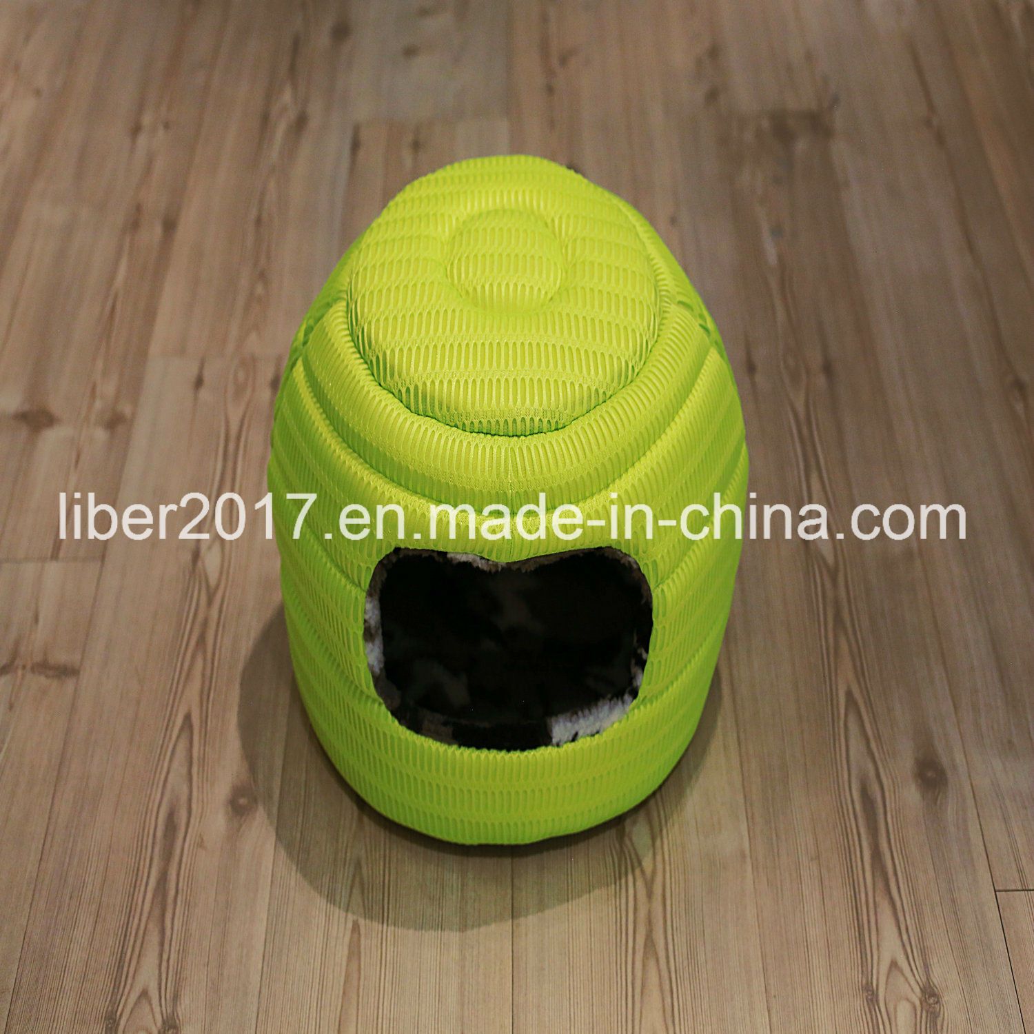 Factory Supply Plush Pet House Yellow Small Cat Dog House Bed