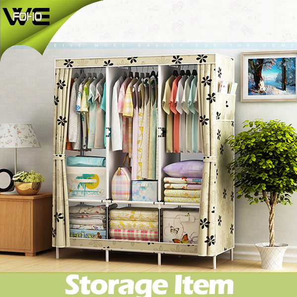 New Design Fabric Living Room Furniture Canvas Wardrobe