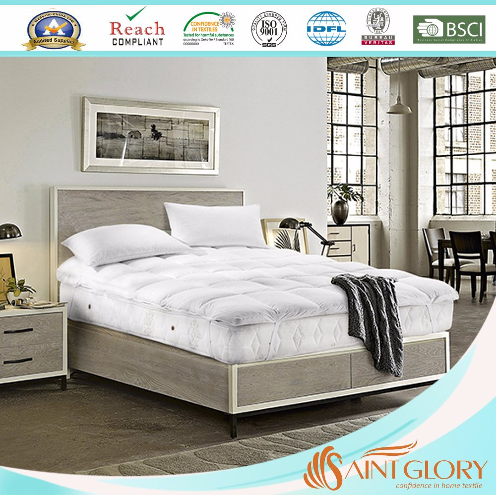 Hotel Eiderdown Feather and Down Mattress Topper Bed