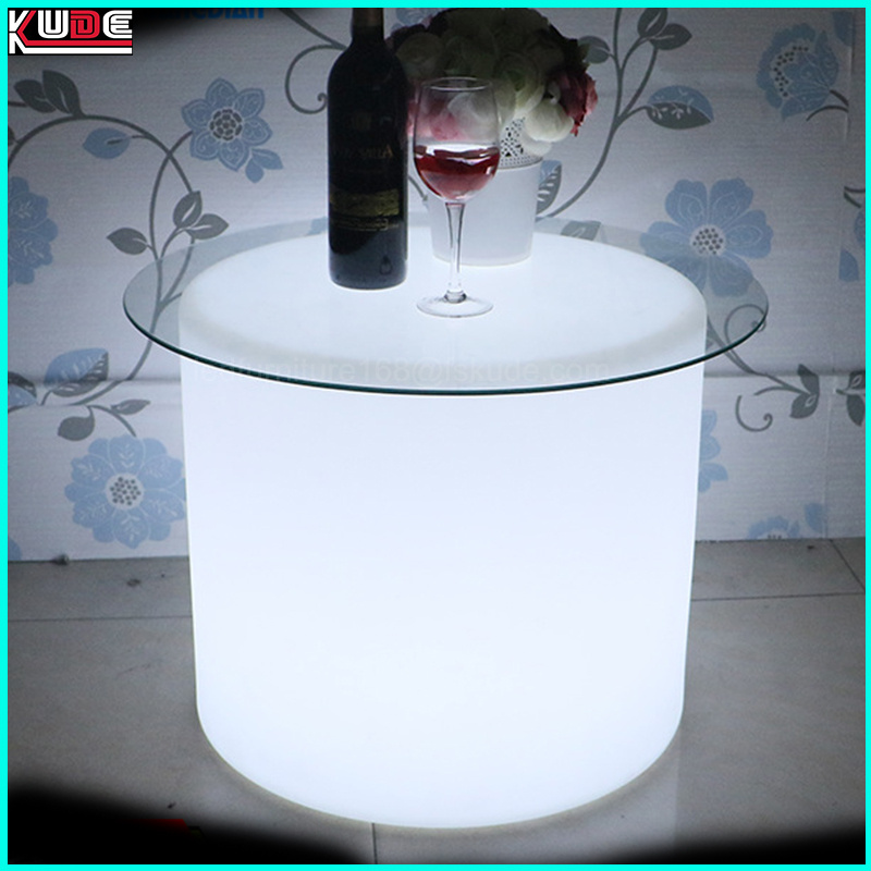 LED Light up Outdoor Furnitures Round Stool LED Light Furniture
