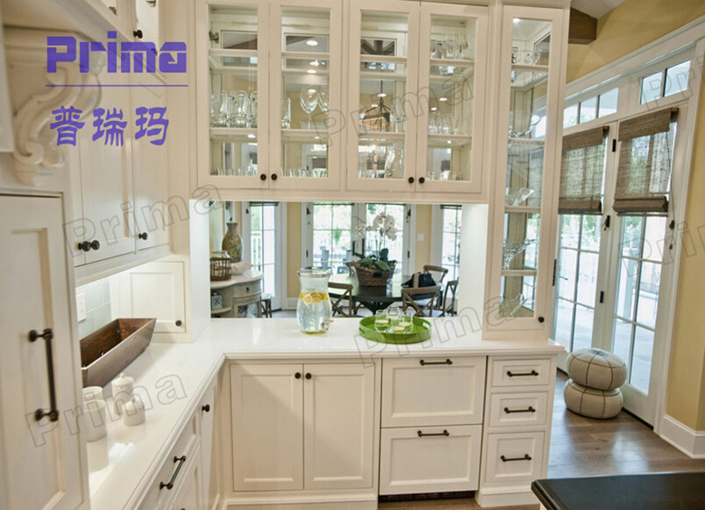 Modern Fashion with Glass Door Kitchen Cabinet