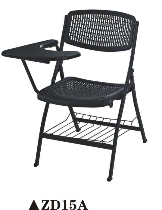 2014 New Design Plastic Folding Chair with Tablet Zd15A