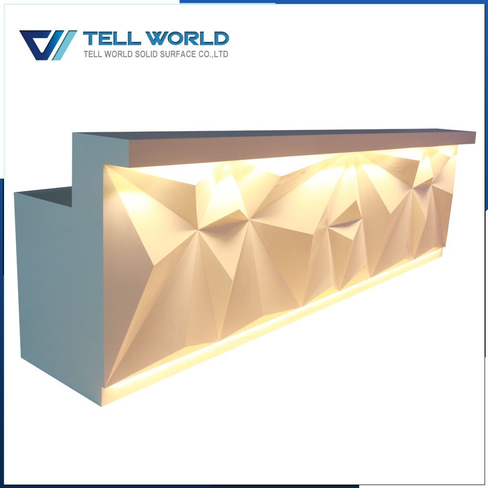 Contemporary Elegant Acrylic Solid Surface Wine Bar Counter