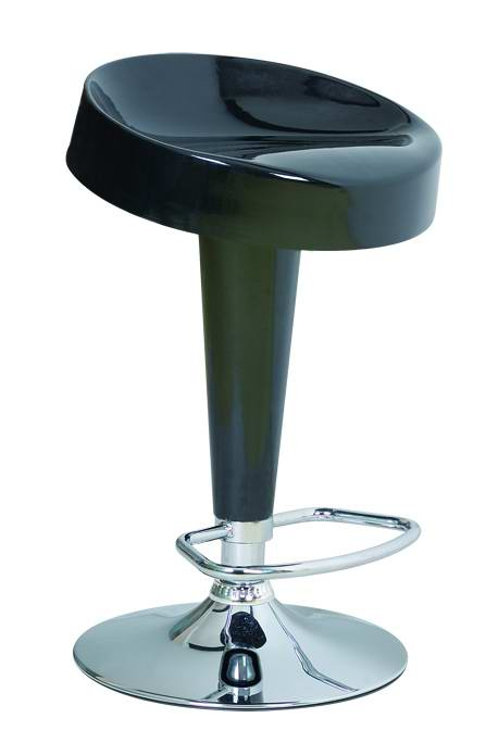 Swivel Adjustable Lift Plastic Barstool with Chromed Base (FSK-110)