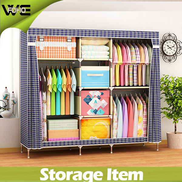 Dustproof Custom Clothes Portable Bedroom Furniture Wardrobes