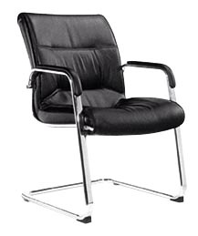 Modern Leather Meeting Office Conference Visitor Chair Without Wheels (HF-BLD43)