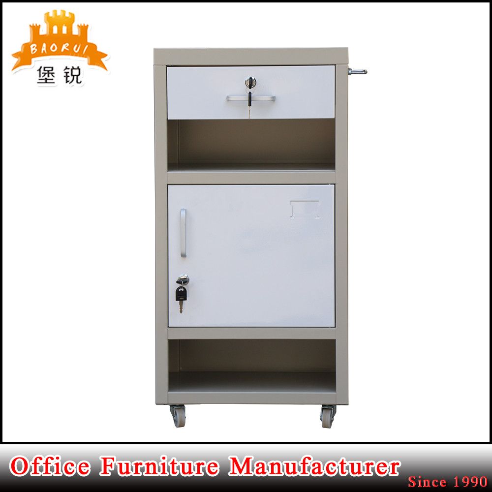 Hospital Medical Stainless Steel Top and Base Bedside Locker Jas-109