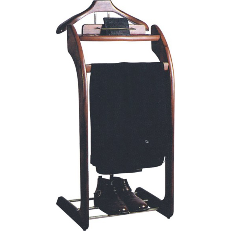 Made of Solid Wood Antique Wooden Coat Valet Stand