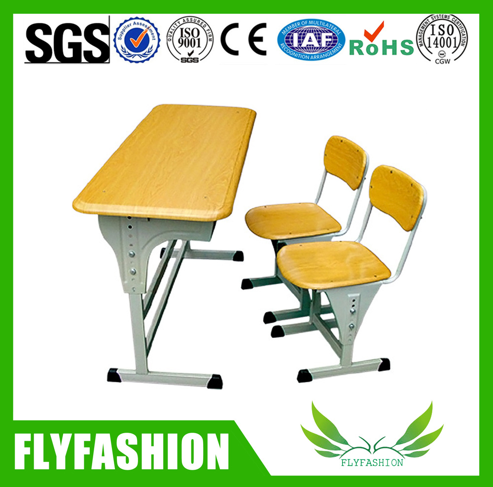 Detachable School Furniture Double Student Desk Set (SF=05D)