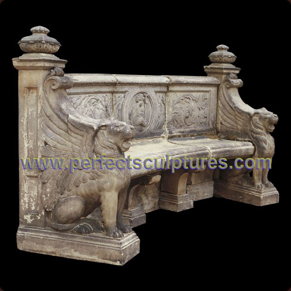 Stone Marble Antique Garden Chair for Garden Decoration (QTC066)