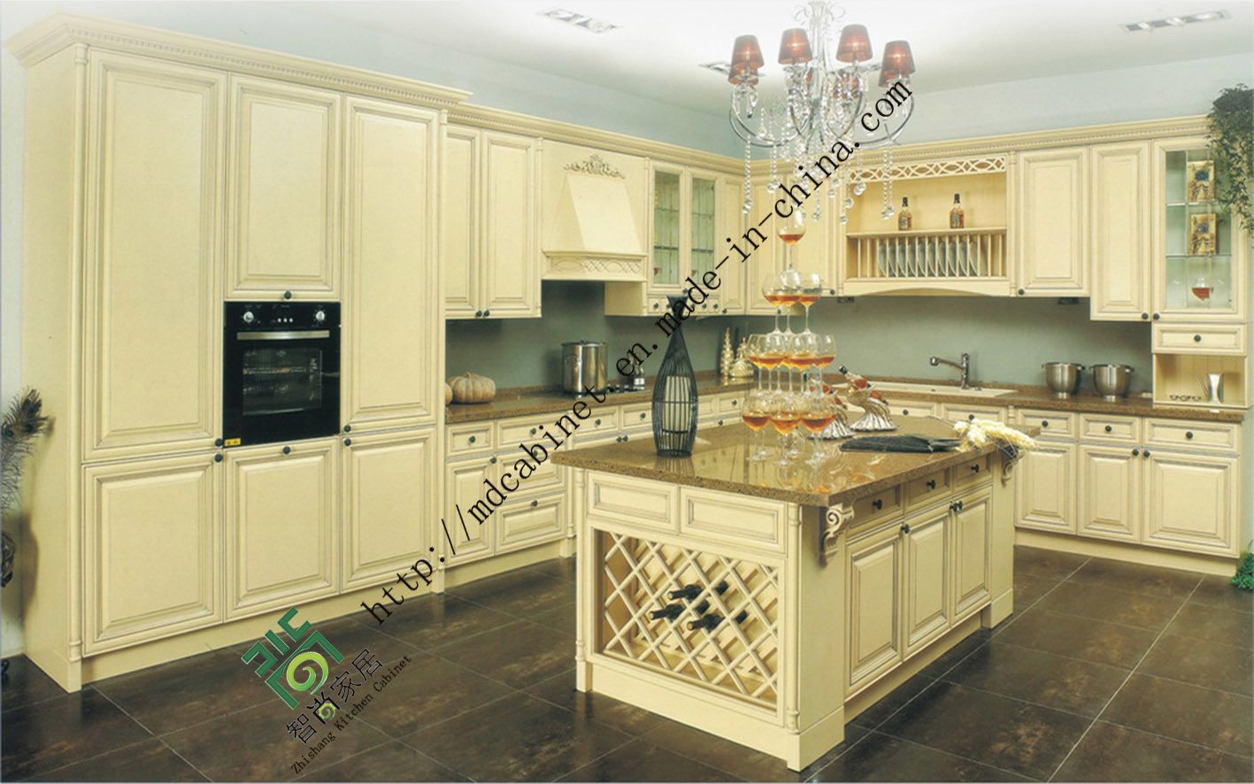 2015 Star Product Solid Wood Kitchen Cabinets (zs-290)
