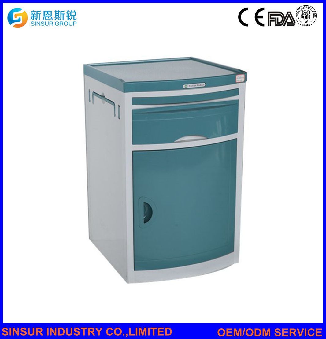 ISO/Ce Approved ABS Hospital Furniture Nursing Bedside Cabinet
