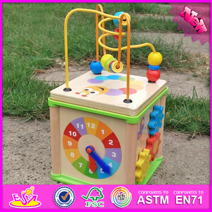 2017 Wholesale Baby Wooden Bead Maze Table, Multi-Function Kids Wooden Bead Maze Table, Funny Wooden Bead Maze Table W11b123