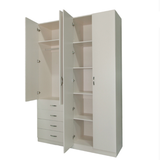 Custom Modern 4 Doors 4 Drawers Bedroom Wardrobe