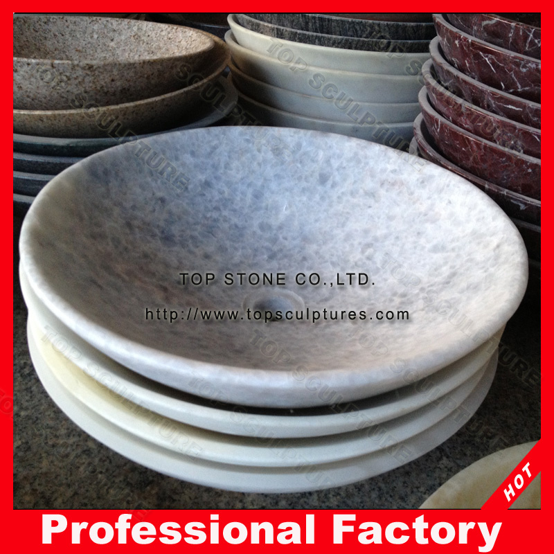 Bathroom Natural Marble Stone Vessel Basin
