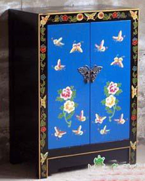 Chinese Antique Reproduction Butterfly Cabinet