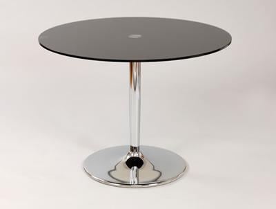 Black Glass Table on Becks Black Glass Table