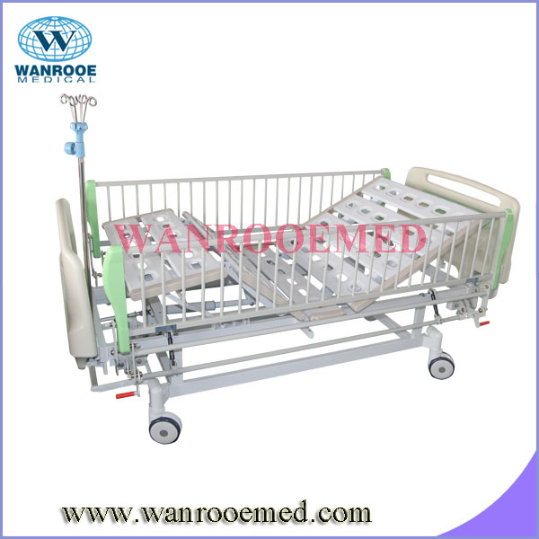 Bam220 Two Crank Manual Bed with Lift up Side Rails