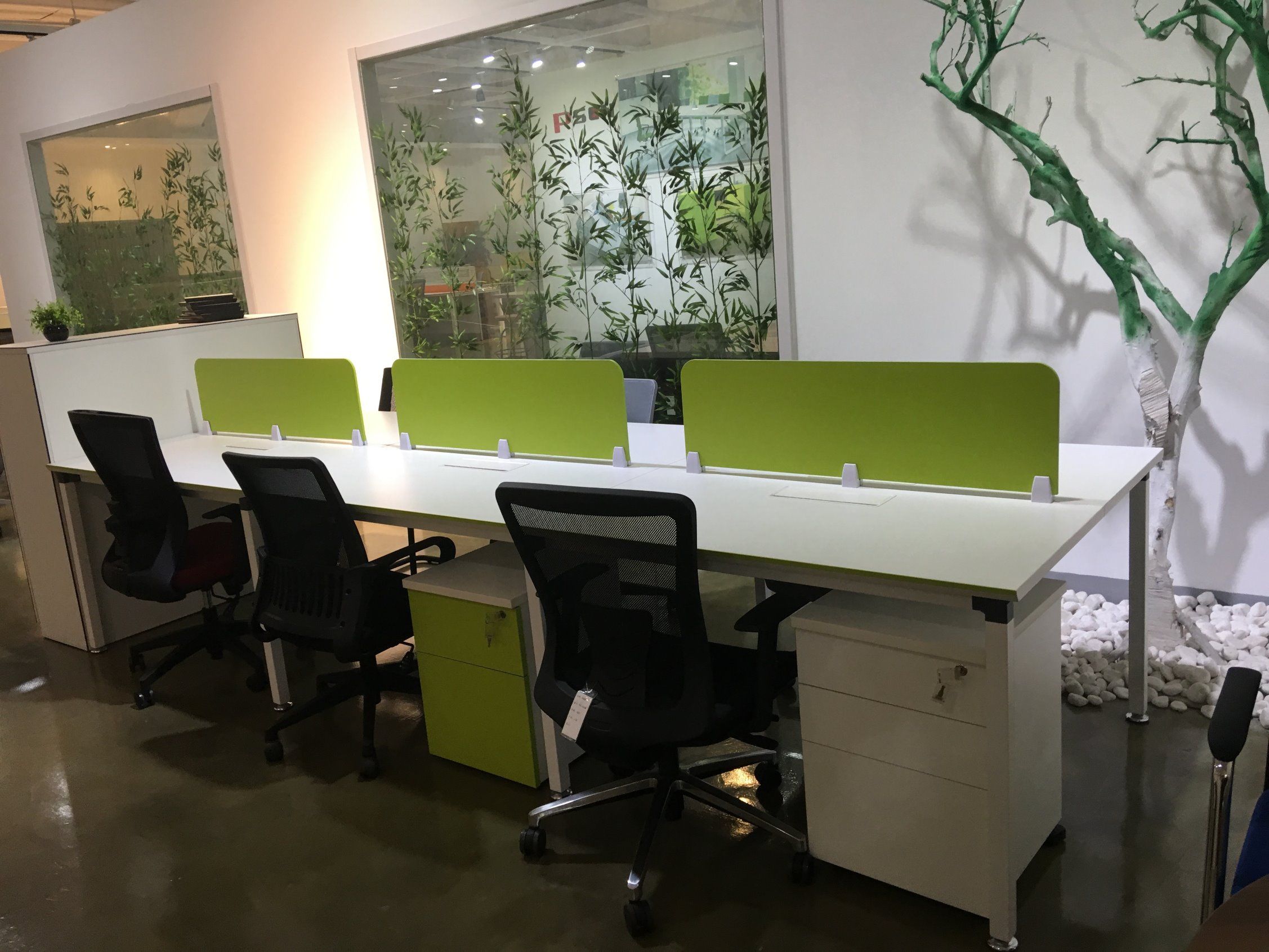 Good Price White Color Staff Computer Office Workstation Desk-PS-40tt-P6