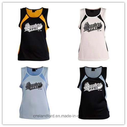 Ladies Sports Racing Quick Dry Women's Printed Singlet Tank Top
