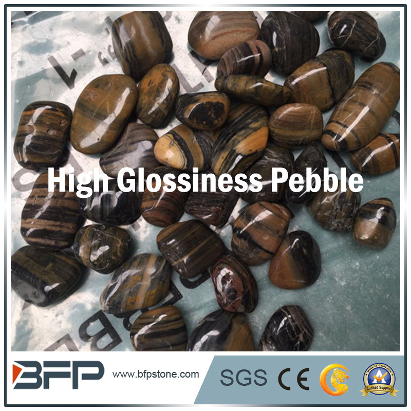 Grain Vein Pebble River Stone for Home Decor, Swimming Pool, Garden, Landscape
