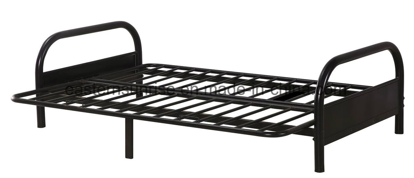 Worker Used Precise Design Steel Metal Iron Single Bed