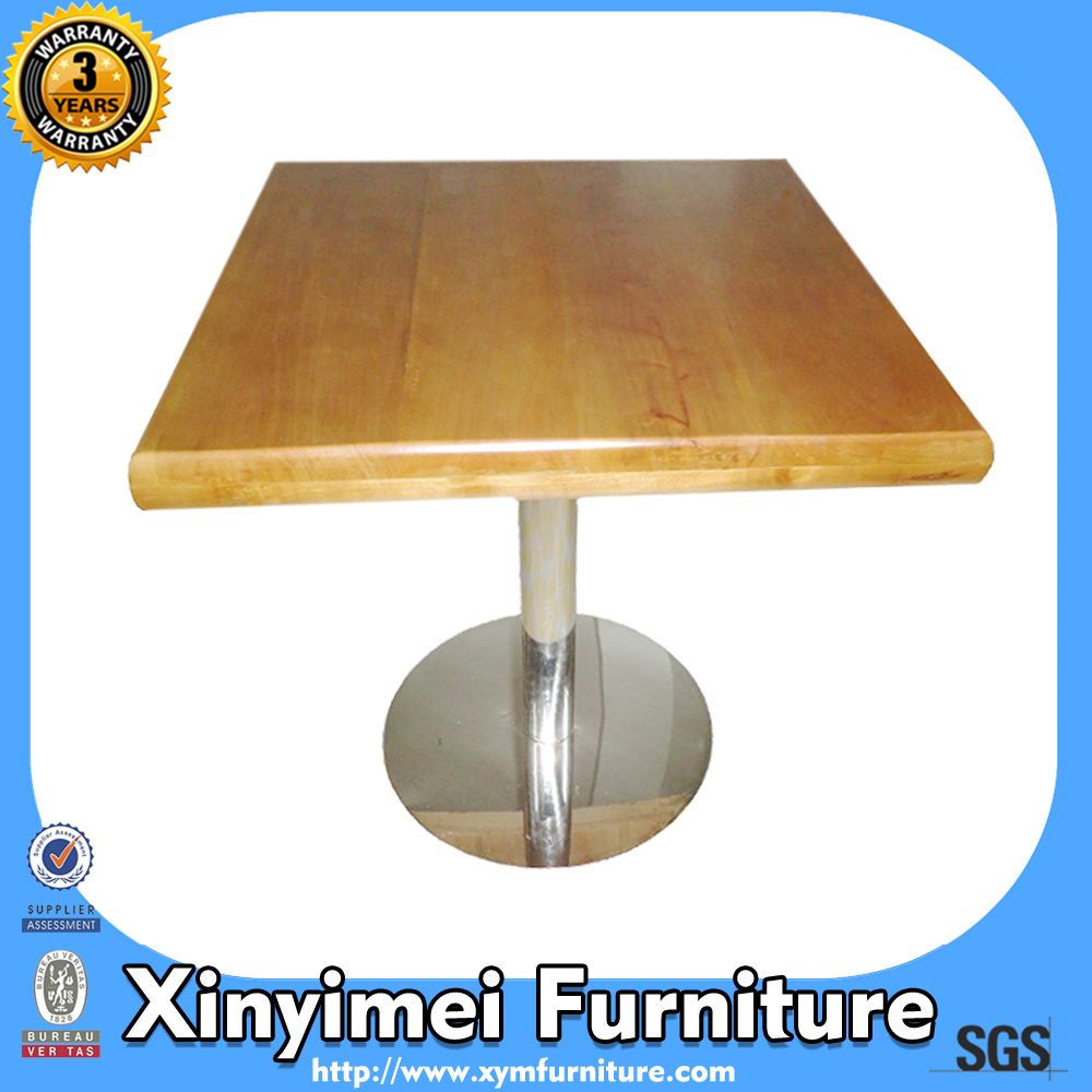 Square Table with Metal Base (XYM-T12)