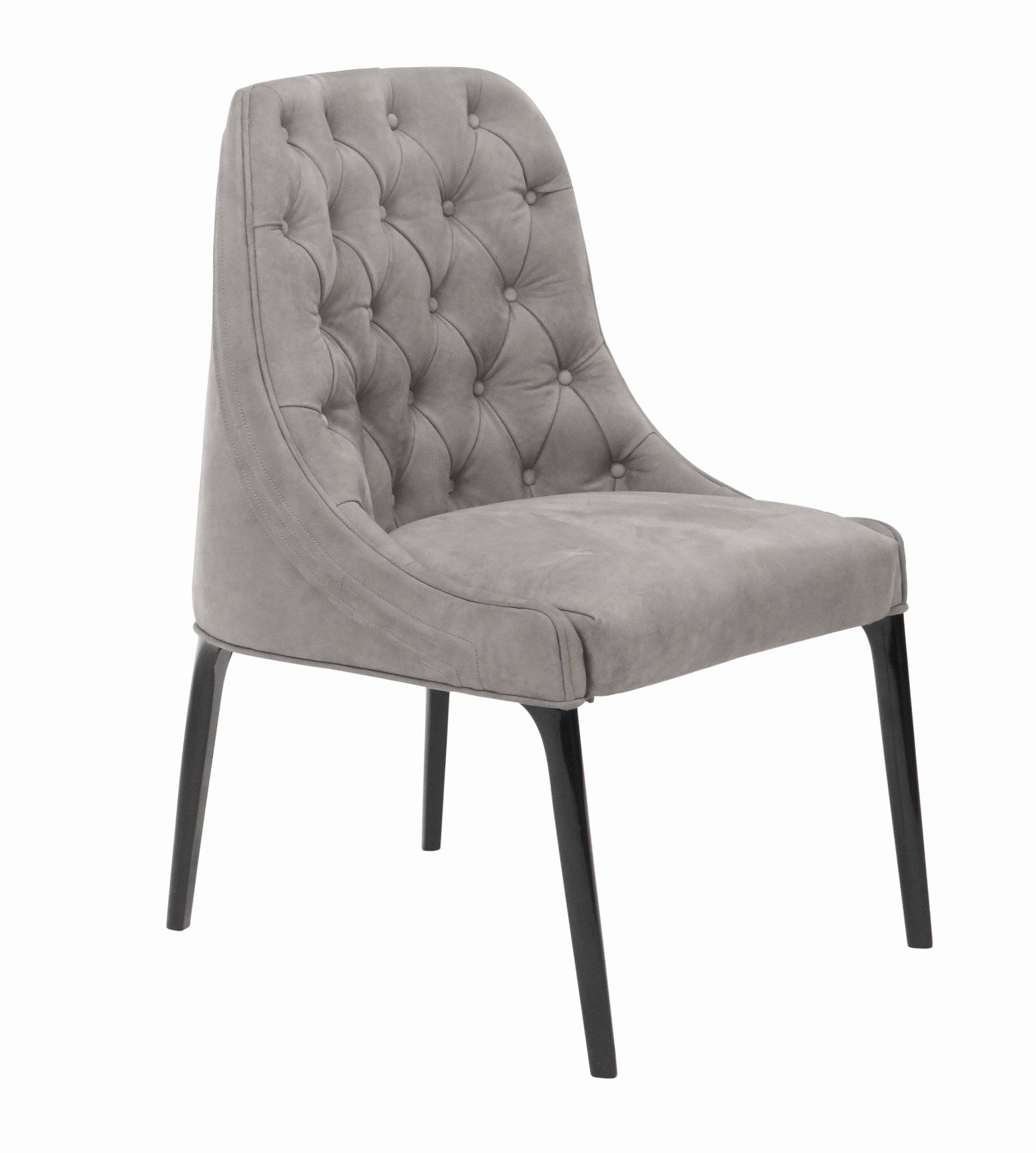 Nubuck Leather Chesterfield Dining Chair