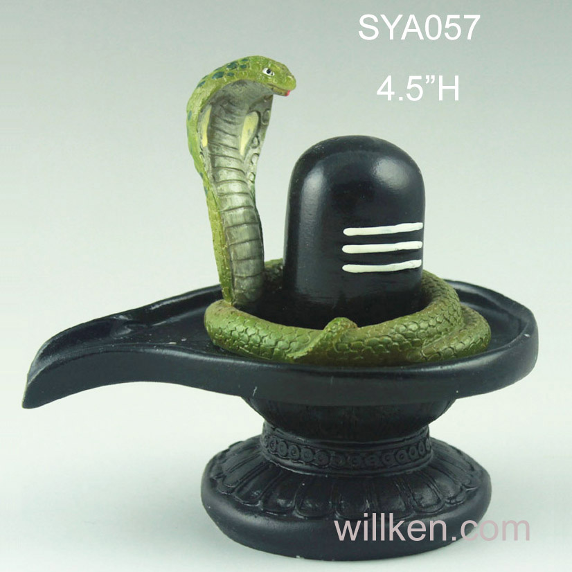 Shiva Lingam Antique Finish Hindu Gods Statue