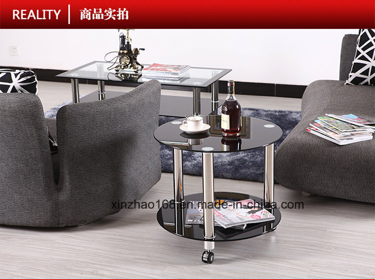 Stainless Steel Base Modern Wooden Dining Table Set