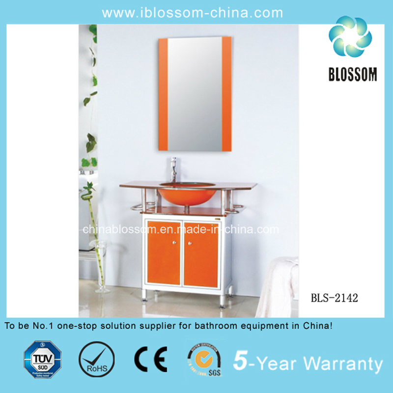Bathroom Glass Basin Vanity (BLS-2142)