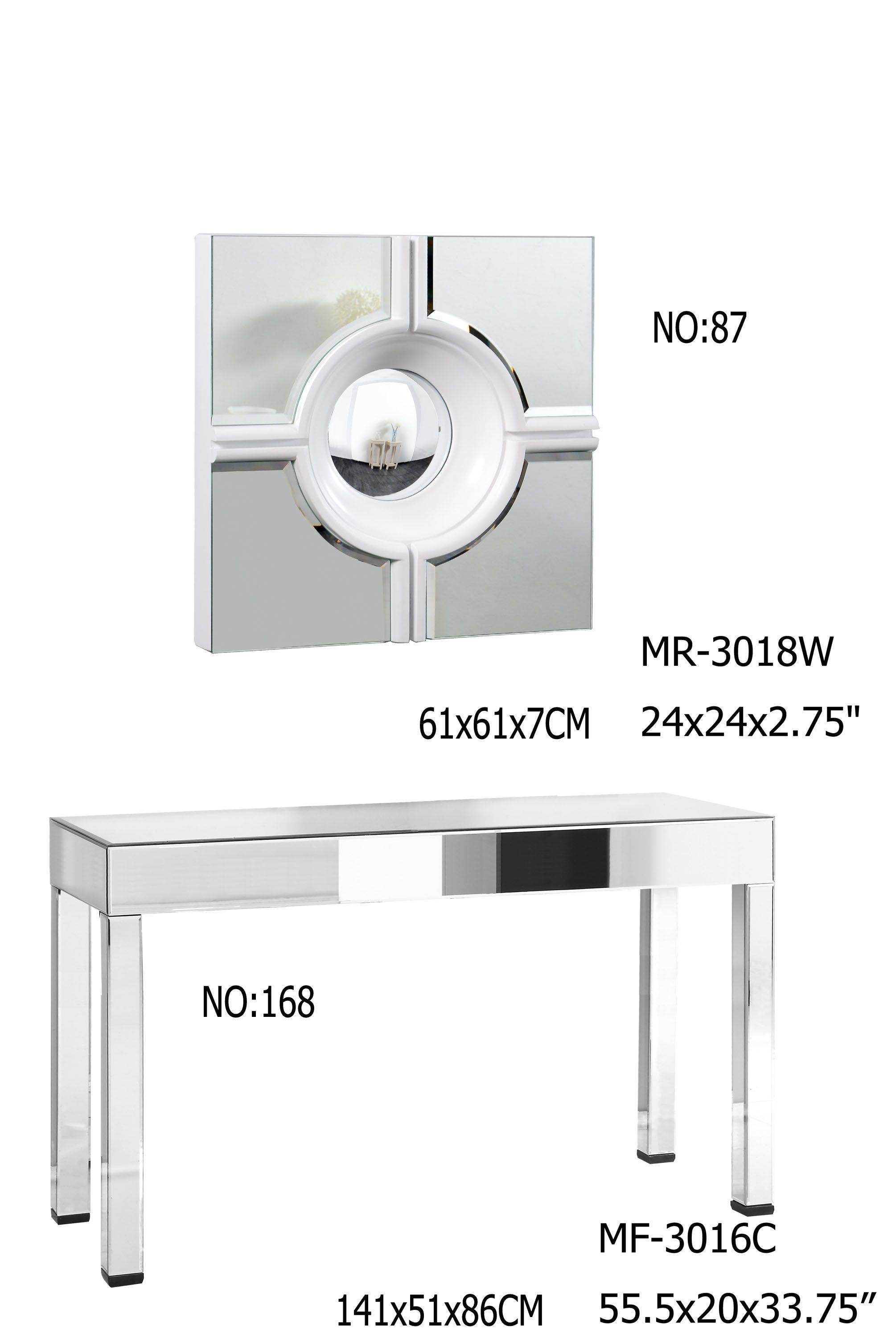 Hot Selling Mirrored Console Table for Living Room Furniture
