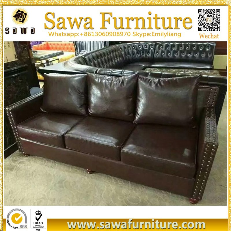 Modern Leisure Fabric 3 Seats Sofa with Couch