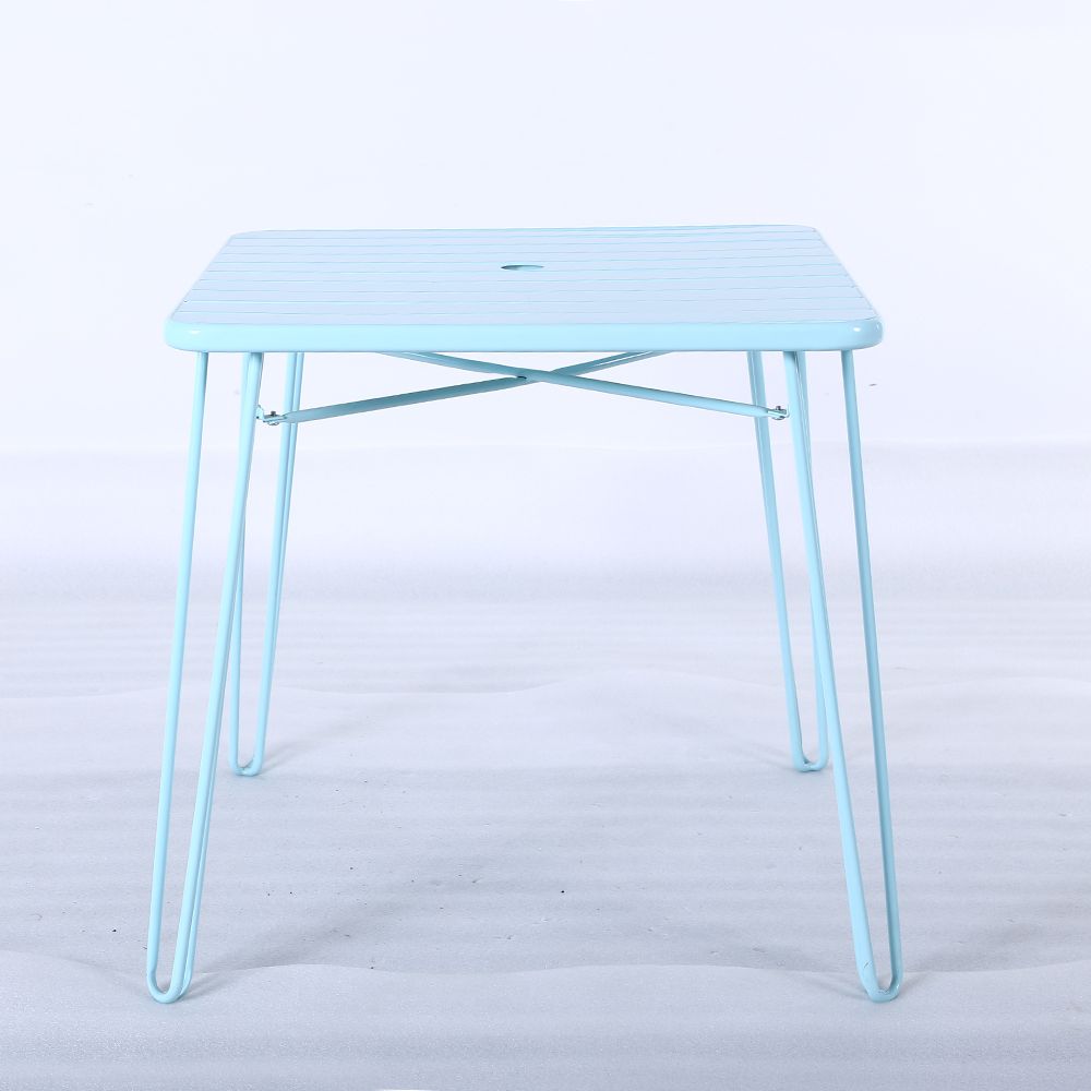 China New Arrival Square Metal Steel Cafe Table Furniture (SP-RT566)