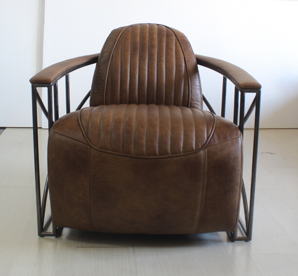 Stainless Steel Tube Armrest Living Room Chair, Industral Style Chair Yh-313