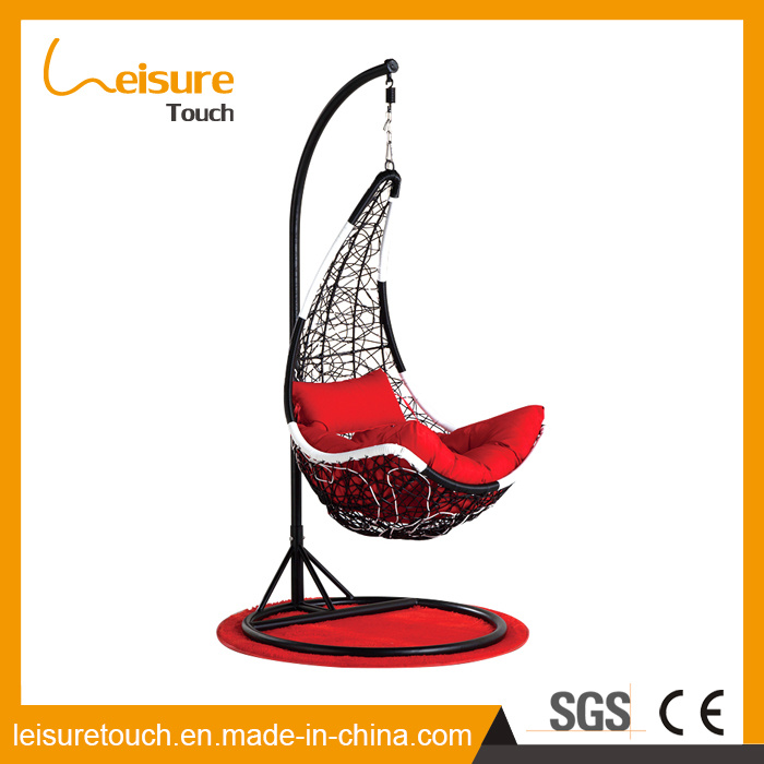 New Design Outdoor All Weather Hand Woven PE Wicker/Rattan Hammock Swing Chair