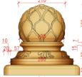 Sandstone Sculpture Globe Resin Model Statue