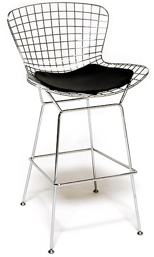Replica Knoll Modern Furniture Chrome Counter Bar Chair Stool