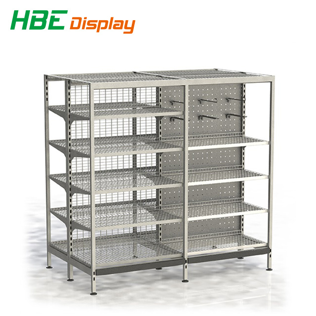 Australian Outrigger Frame Display Shelf with Sloping Shelves